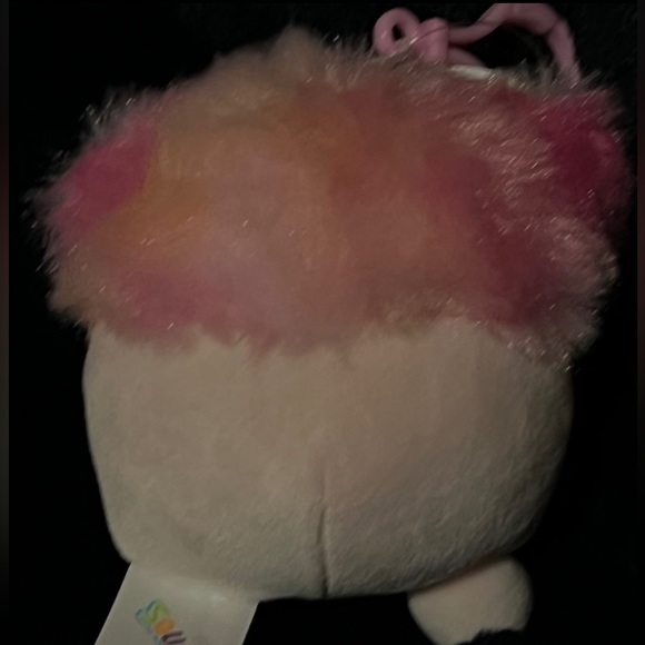 Squishmallow Pink Bigfoot Caparinne Clip 3.5” - Picture 4 of 5